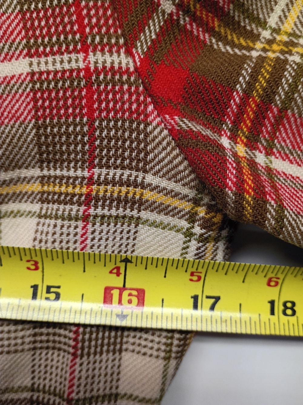 50's Pendleton Red Plaid Belted Wool Blazer - Picture 7 of 8